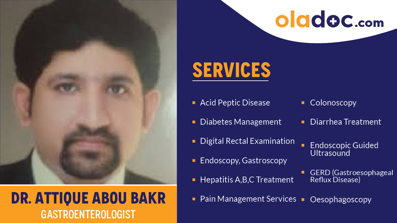 Services provided by Dr.Attique Abou Bakr